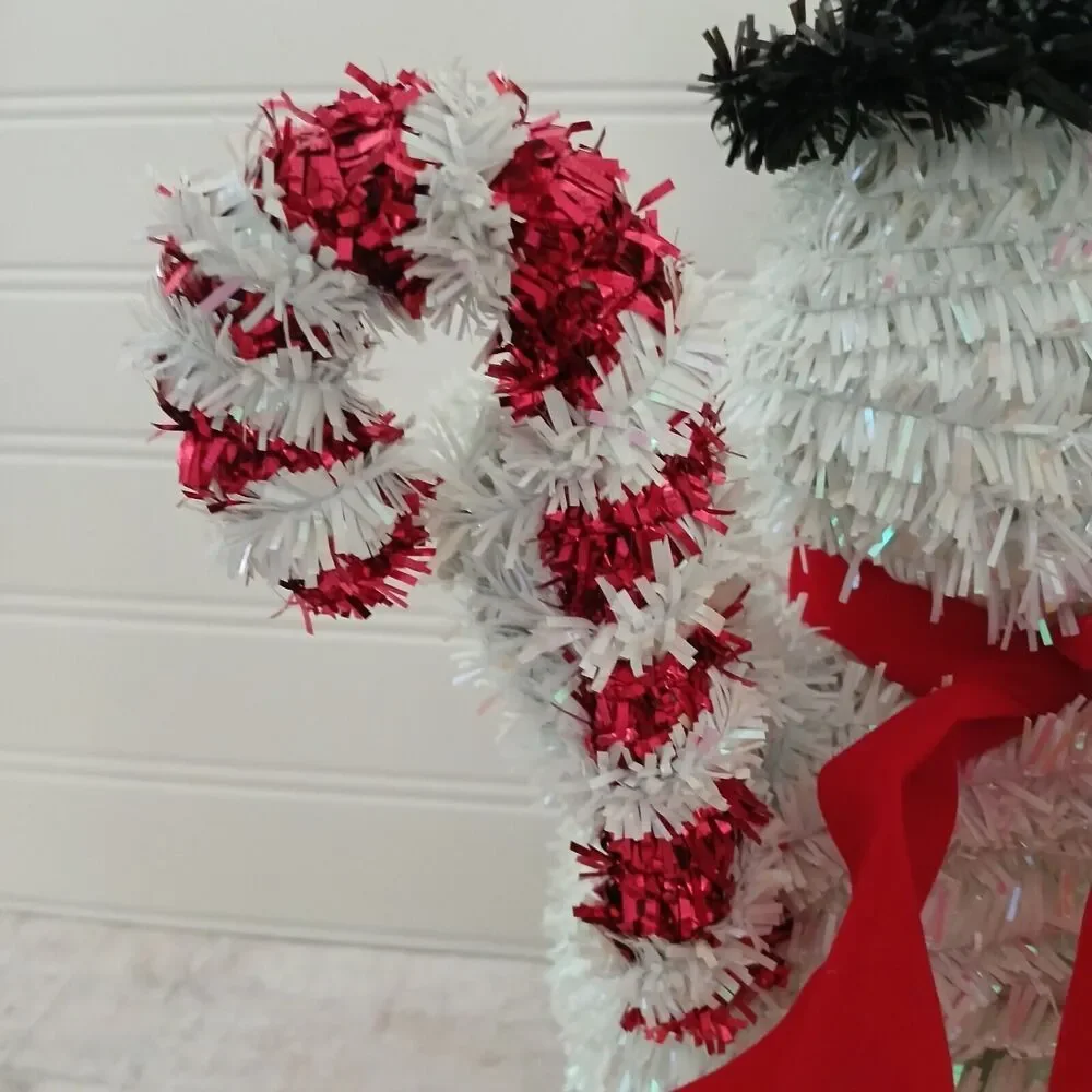Vintage Tinsel Snowman 12